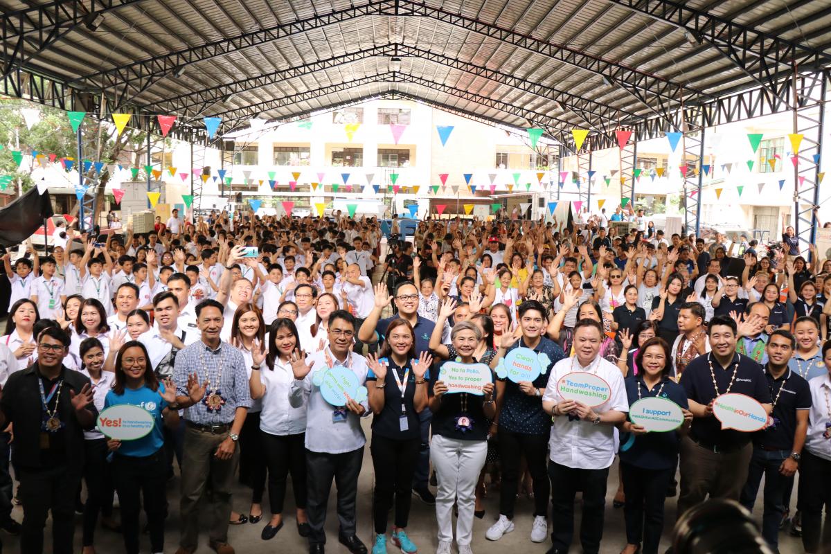 2019 Global Handwashing Day, partnership with Manila Water Foundation