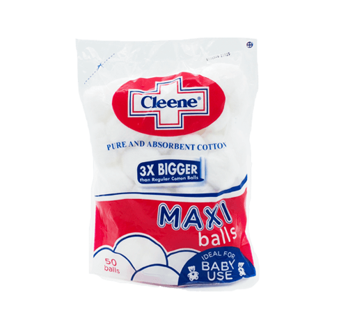 Cleene Absorbent Cotton Maxi Balls 50 Balls