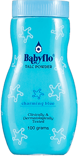Babyflo Baby Powder Charming Blue 100gm