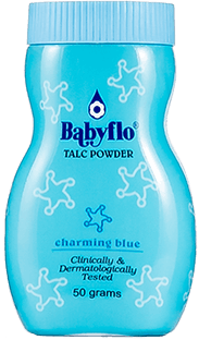 Babyflo Baby Powder Charming Blue 50gm