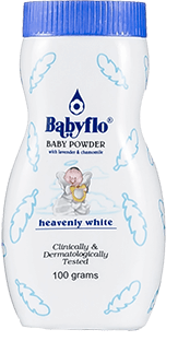 Babyflo Baby Powder Heavenly White 100gm