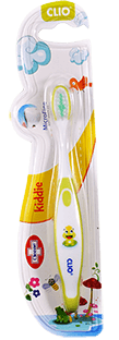 Cleene Clio Kiddie Toothbrush (front With Packing) Yellow Green