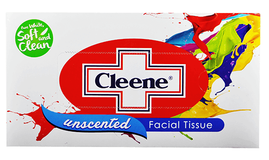 Cleene Facial Tissue Splatter 170 Pulls (front View)