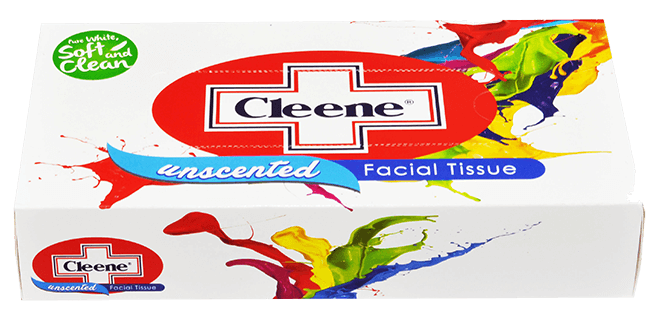 Cleene Facial Tissue Splatter 75 Pulls (tilt Down)