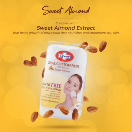 Cleene Oval Pads Sweet Almond (1)