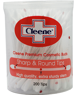 Cleene Premium Cotton Buds Sharp Round