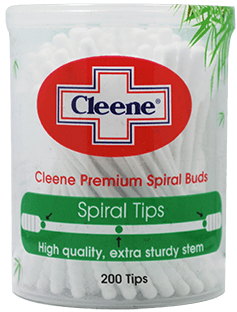 Cleene Premium Cotton Spiral Tips