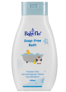 Babyflo Soap Free Bath 200ml Trans