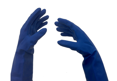 Ansell Gloves Canners Blue Food Contact Hands