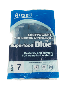 Ansell Superfood Blue Lightweight Size 7