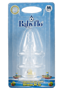 Babyflo Nipple Premium Silicone M 3s