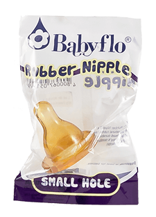 Babyflo Rubber Nipple Small Hole