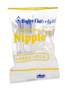 Babyflo Silicone Nipple Large