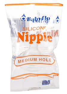 Babyflo Silicone Nipple Medium