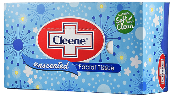 Cleene Facial Tissue Unscented Box 300s 2