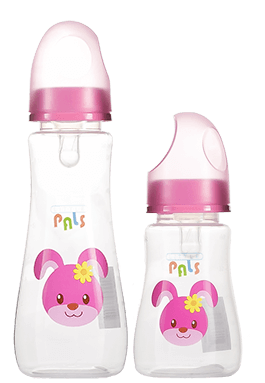 Little Pals Feeding Bottle Designer Group Pink