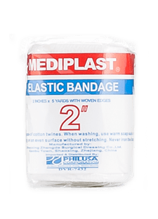 Mediplast Elastic Bandage 2 Inches X 5 Yards White