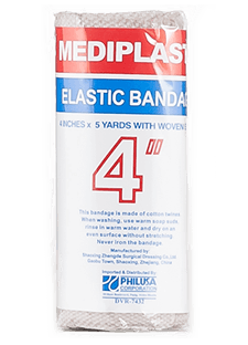 Mediplast Elastic Bandage 4 Inches X 5 Yards