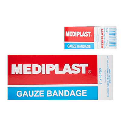 Mediplast Gauze Bandage 3 Inches X 10 Yards