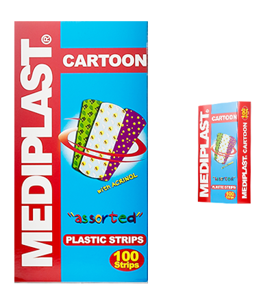 Mediplast Plastic Strips Cartoon 100s