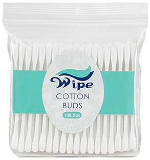 Wipe Cotton Buds Plastic 108s