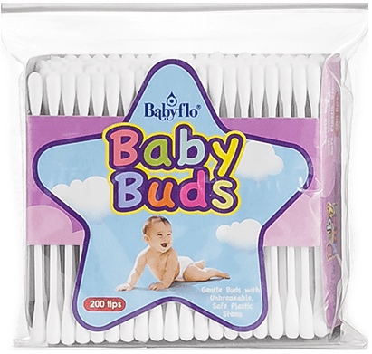 Babyflo Baby Buds White 200tips