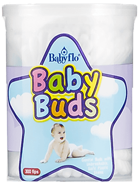 Babyflo Baby Buds White Can 300tips