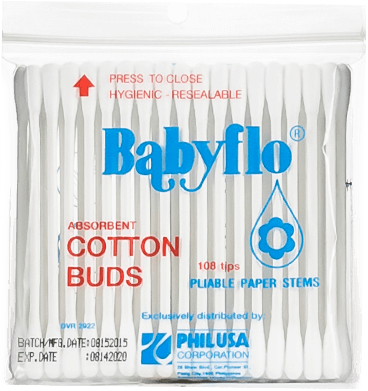 Babyflo Cotton Buds Paper 108tips 2