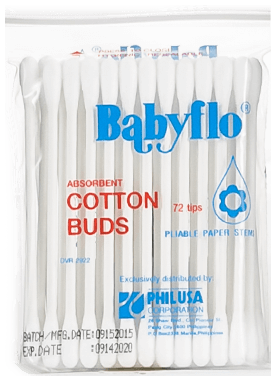 Babyflo Cotton Buds Paper 72tips 2