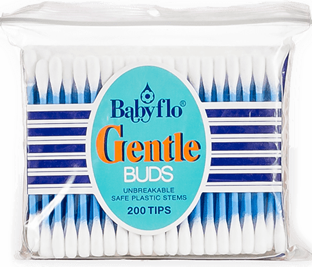 Babyflo Gentle Buds Plastic Blue 200tips