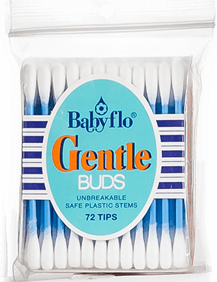 Babyflo Gentle Buds Plastic Blue 72tips