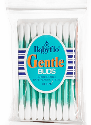 Sku24 Babyflo Gentle Buds Plastic Green 36tips