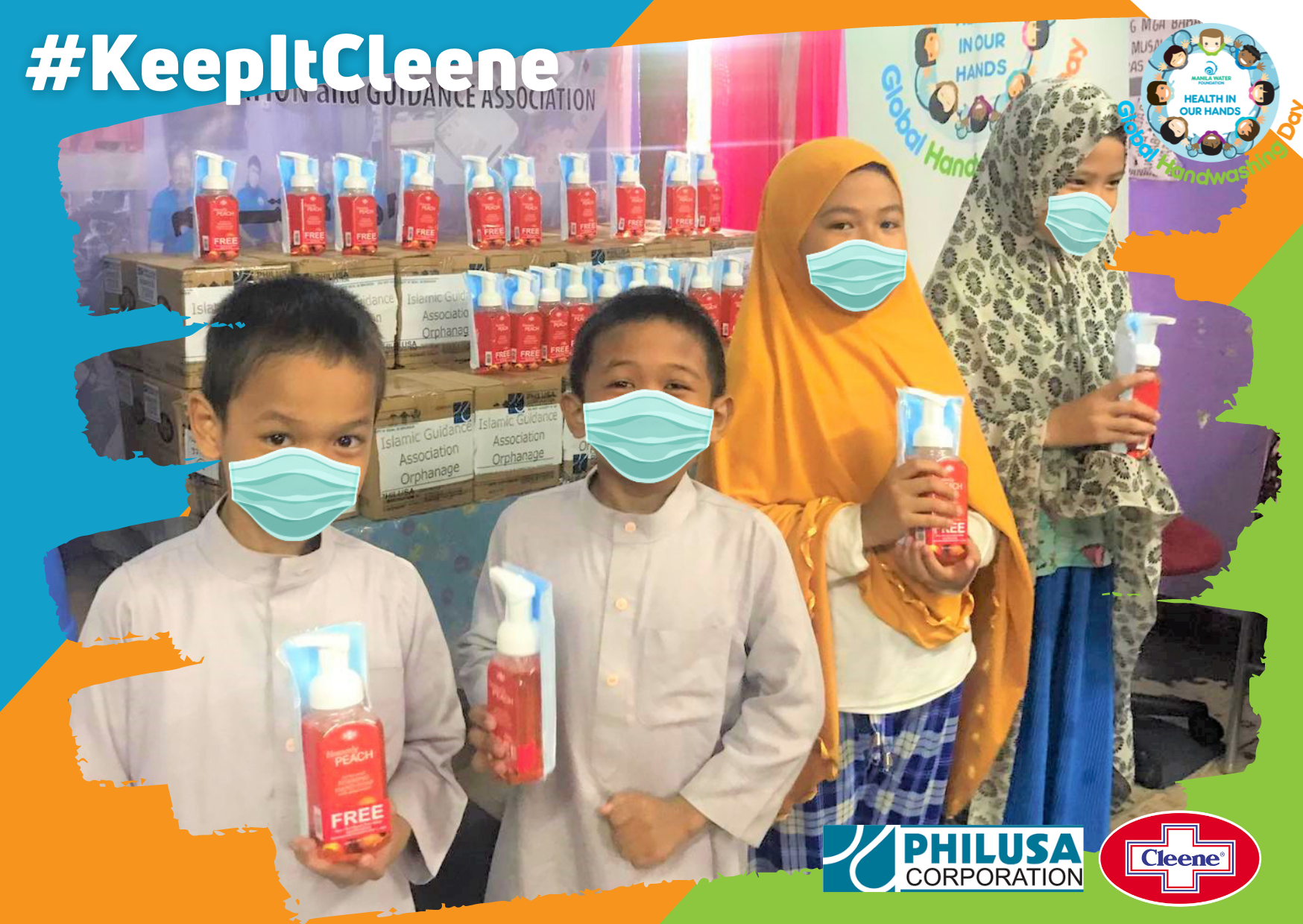 Islamic Education And Guidance Association Orphange Received The Cleene Antibacterial Foaming Handsoap