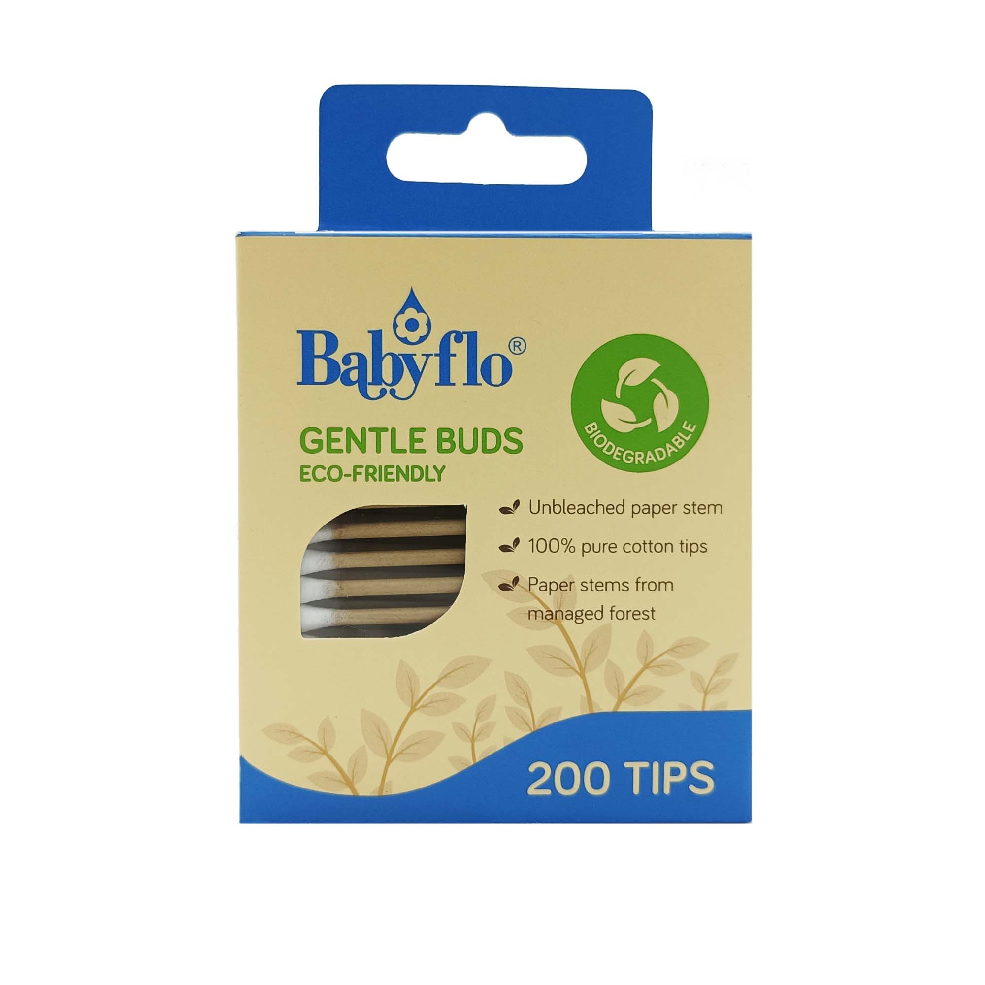 Babyflo Gentle Buds Eco Friendly 200 Tips Front