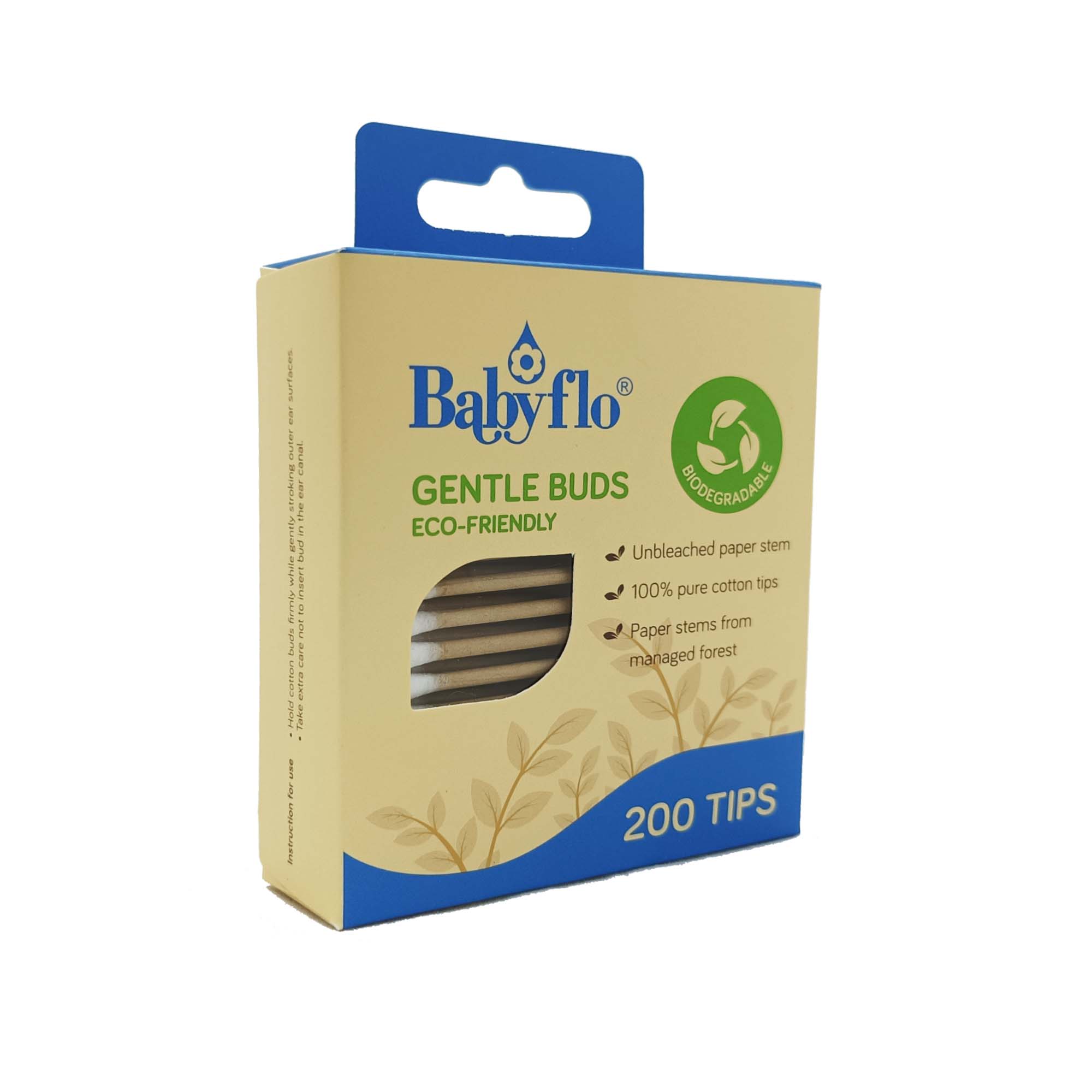 Babyflo Gentle Buds Eco Friendly 200 Tips Right